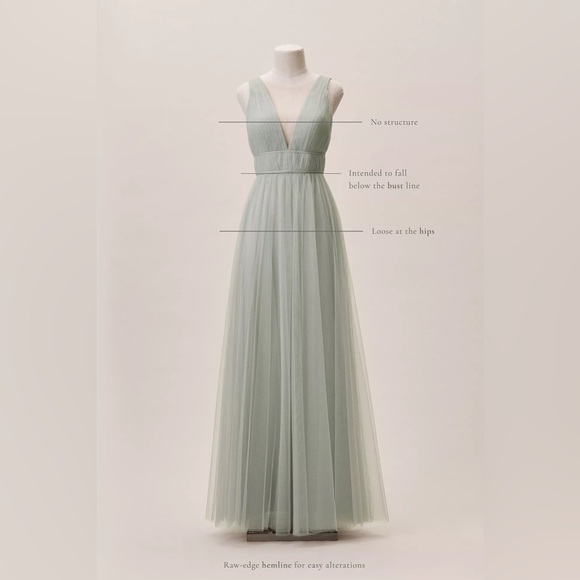 Anthropologie x Jenny Yoo Sarita Dress, Ivory - Picture 11 of 17